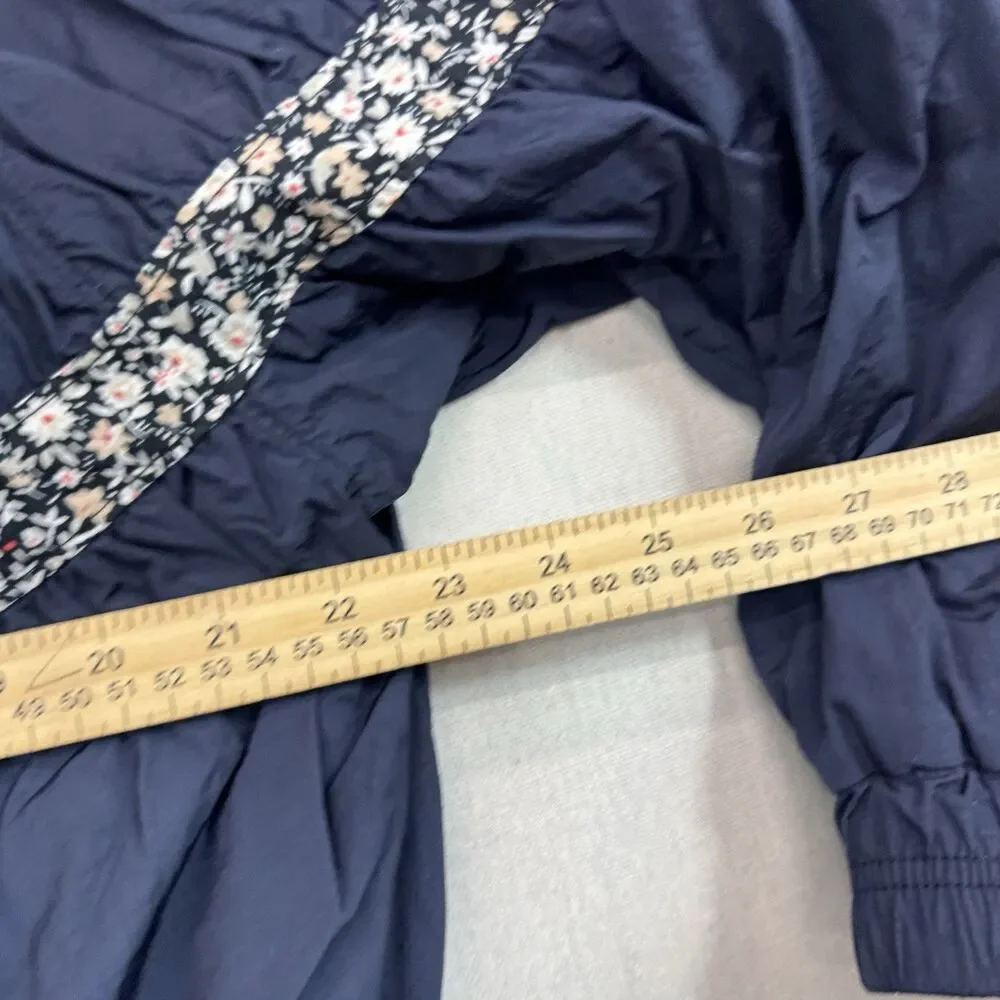 Free People Women's Size Medium On My Mind Bomber Jacket Navy